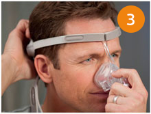 Etape 3 du guide de r&eacute;glage du masque Pico de Philips