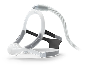 un masque CPAP blanc et noir