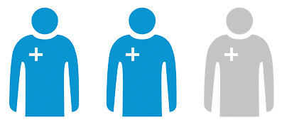 Ic&ocirc;ne deux sur trois