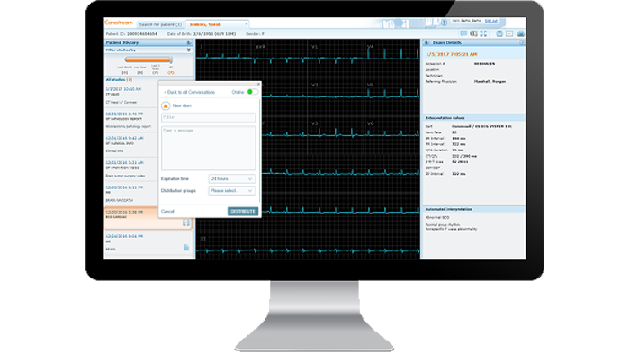 &Eacute;cran d&rsquo;interface d&rsquo;&eacute;change d&rsquo;images sur un moniteur