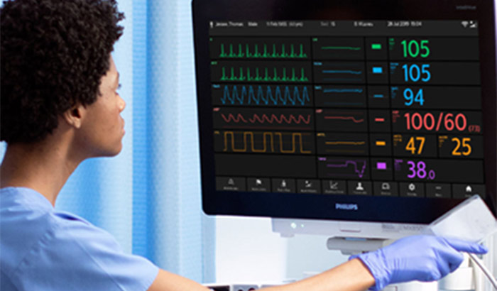 Syst&egrave;mes de monitorage et de prise en charge Philips