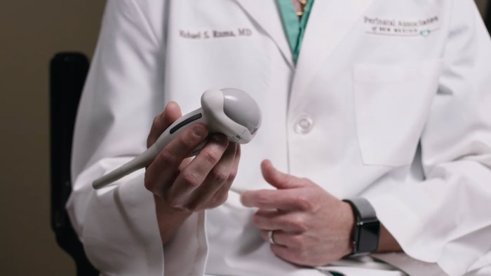 D&eacute;monstration de la sonde &eacute;chographique 3D Philips V9-2