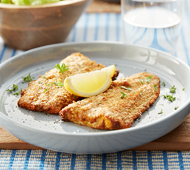 Filets de poisson pan&eacute;s dans l'Airfryer