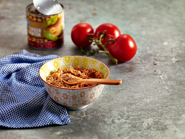 Pois chiches et pâtes