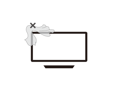 Laissez un flux d'air d&eacute;gag&eacute; autour de votre TV