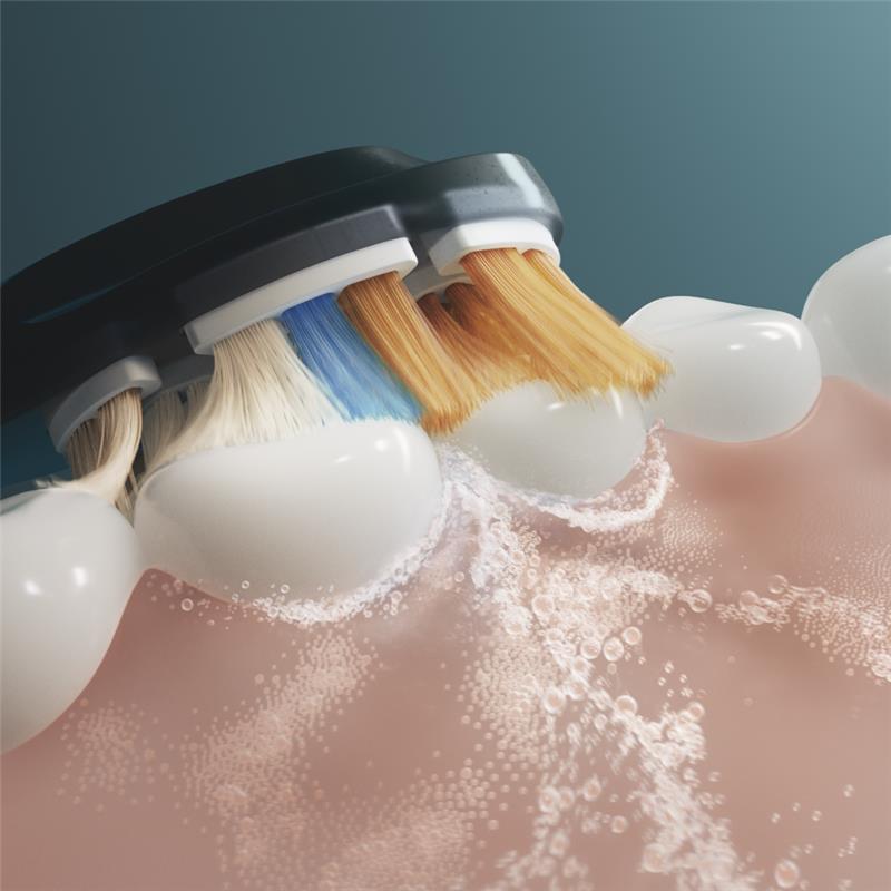 Gros plan sur un brossage de dents