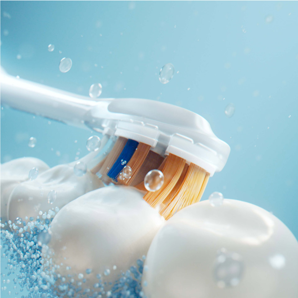 Gros plan sur une t&ecirc;te de brosse