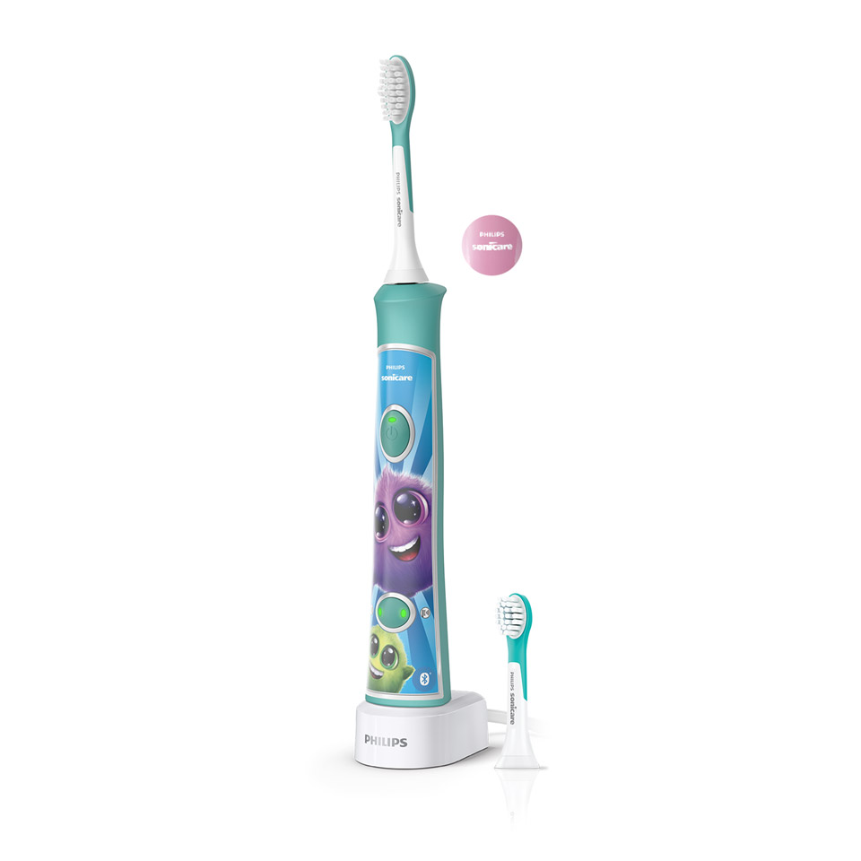 Brosse &agrave; dents &eacute;lectrique Philips&nbsp;Sonicare for Kids avec t&ecirc;tes de brosse suppl&eacute;mentaires