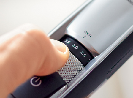 17&nbsp;hauteurs de coupe verrouillables