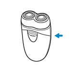 Rasoir &eacute;lectrique &agrave; sec de voyage avec housse de transport