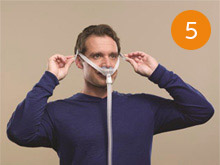 Etape 4 du guide de r&eacute;glage du masque Nuance Pro de Philips