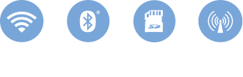un gros plan d'un bluetooth et d'une carte SD