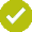 marca de verificaci&oacute;n verde