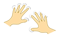 Ic&ocirc;ne Saisie tactile fluide