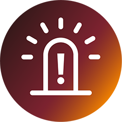 Alarm light/message